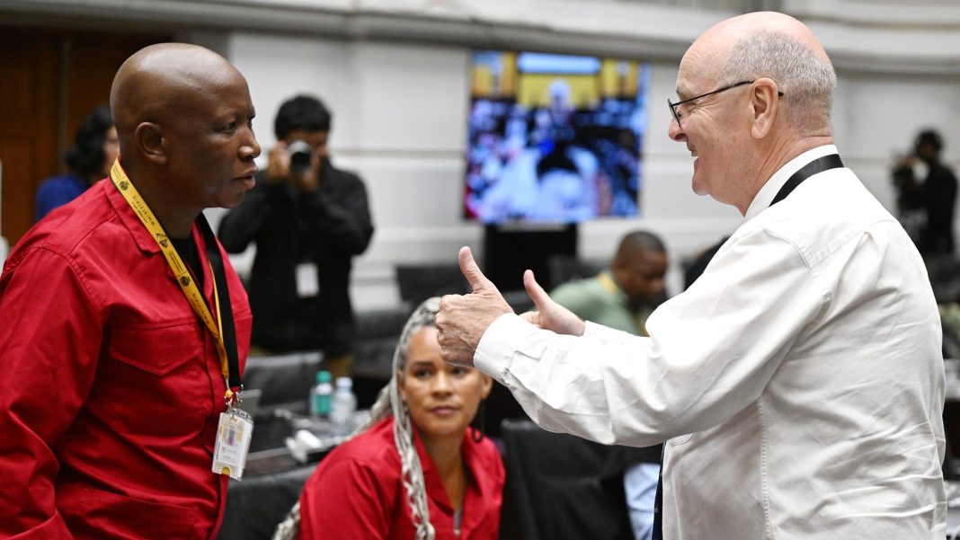 EFF leader and Paul O' Sullivan. Photo: EFF