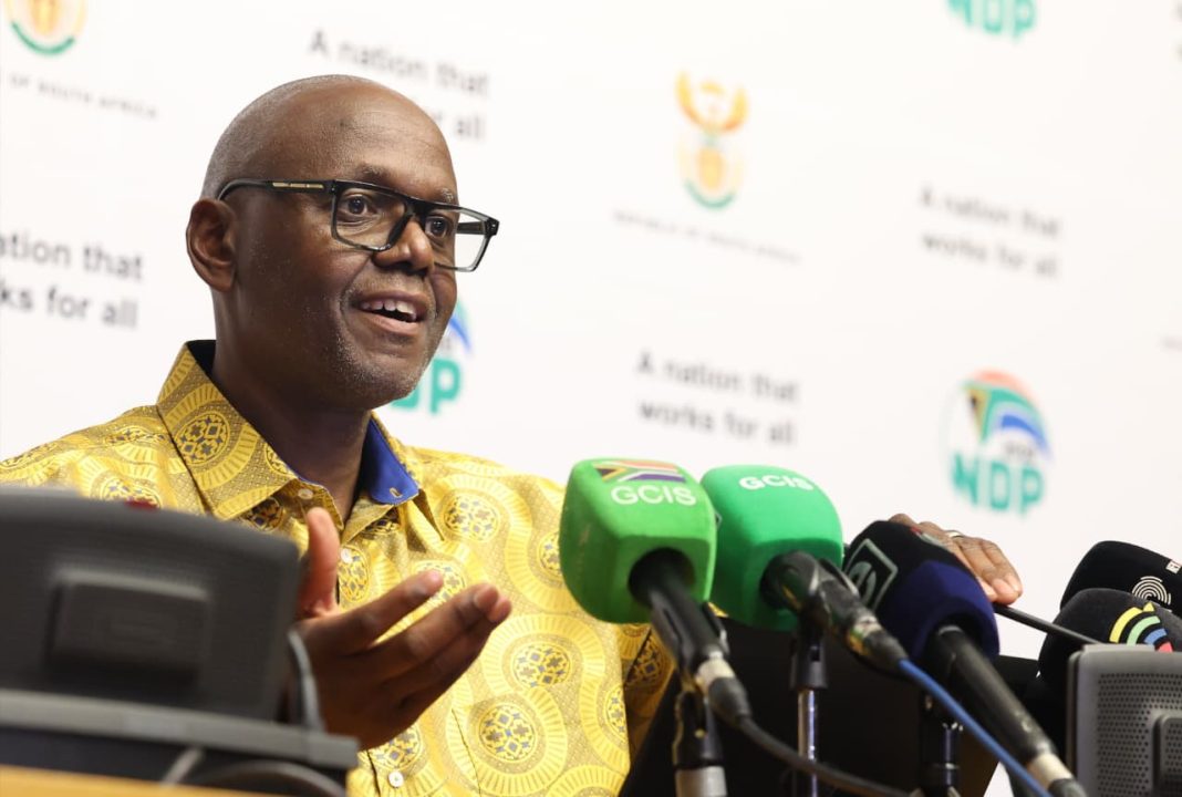 President spokesperson Vincent Magwenya outlines Ramaphosa's public programme. Photo: GCIS